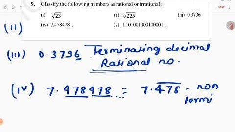 NUMBER SYSTEM CLASS 9th MATH(NCERT) EX1.3 Question9