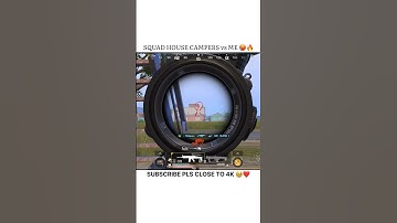 Squad house campers 1v4 clutch 😱🔥🥵 | #shorts #gaming #bgmi #pubg #youtubeshorts #shortsvideo