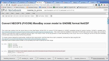 NECOFS (FVCOM) to NOAA GNOME