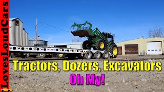 Loading Assorted Equipment. Tractors, Dozers, Excavators. by lovesloudcars 235 views 2 days ago 17 minutes