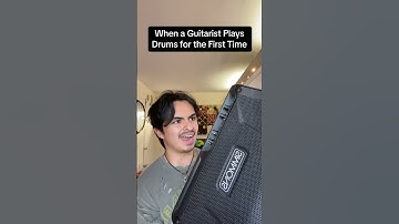 When a GUITARISTS plays DRUMS for the FIRST TIME 🥁