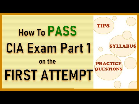 How to Pass CIA Exam Part 1 on the First Attempt! // Practice Questions, Study Tips, Proven Methods