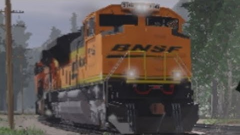 Trainz Simulator 3 BNSF Leads Empty Coal Train In Summer’s Lake Pass