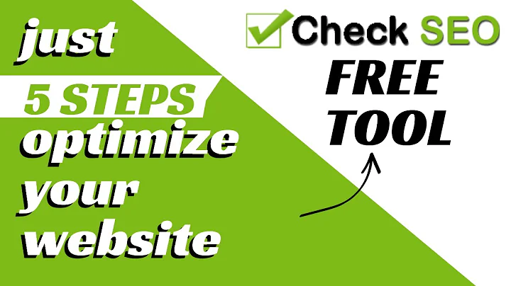 Optimize your website in 10 minutes [ just 5 steps ] | Free SEO tool