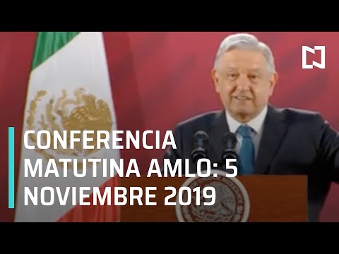 Conferencia matutina AMLO -martes 5 de noviembre