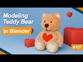 Modeling simple teddy bear in blender  107