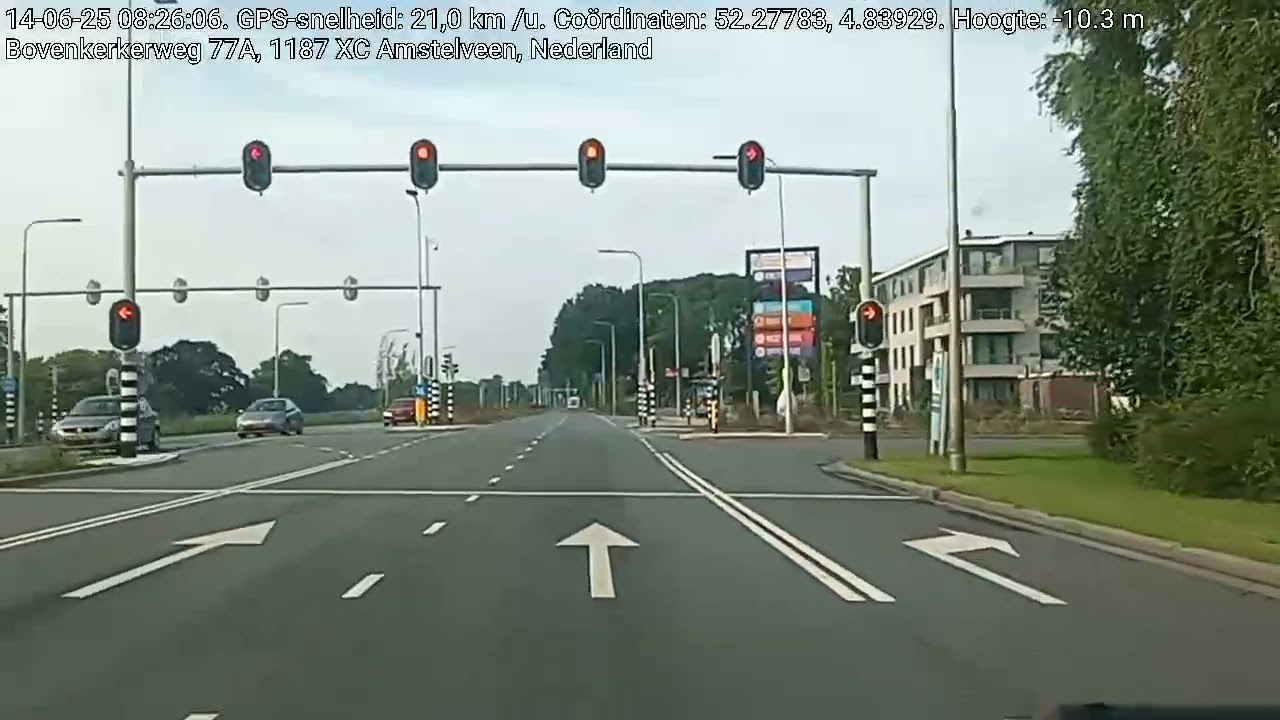 Amstelveen - Uithoorn. Nu een keer met een auto.