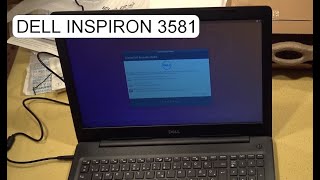 FIRST START DELL INSPIRON 3581