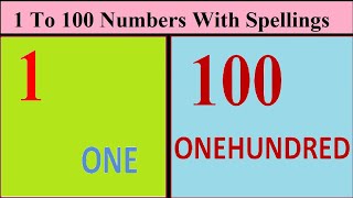 English Numbers || One to Hundred Number Names|| Total Study Zone
