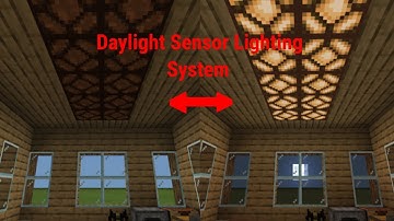 Daylight Sensor Lighting System ll How To Redstone