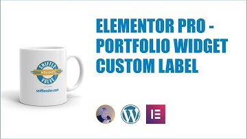 Elementor Pro - Portfolio Widget Filter Bar Label