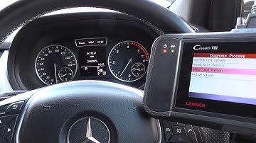Mercedes B Class W246 Engine Warning Light Turn Off Reset Launch VIII CR PLUS