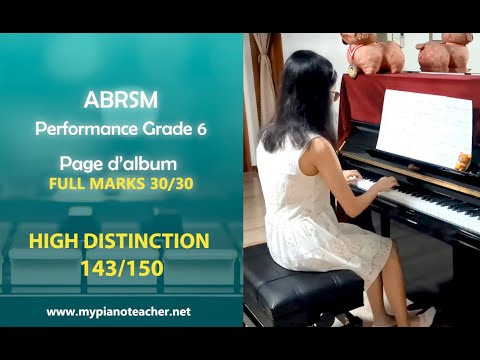 Page d' album | Claude Debussy | ABRSM 2021-2022 B:2 Grade 6 high distinction [143]
