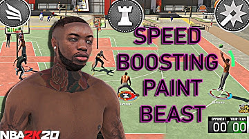 *NEW* SPEEDBOOSTING PAINT BEAST BUILD IS UNSTOPPABLE! BADGE LAYOUT! BEST BUILD ON 2K20 🔥