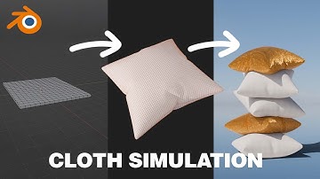 BLOW UP PILLOWS + FALLING ANIMATION in under 2 minutes! Blender cloth simulation tutorial