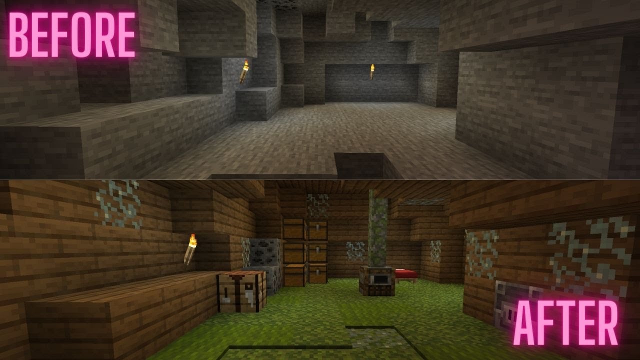3 CAVE HOUSES IN MINECRAFT 1.17