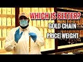 WHICH IS BETTER GOLD CHAIN| MENS GOLD CHAIN| SAUDI GOLD| PART 1