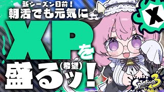 【スプラトゥーン3】朝活！新シーズン目前！XP更新目指して全力Xマッチ！【まろやか牛乳/Vtuber】