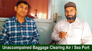 Passenger Baggage and Luggage Custom Clearing Process at Air Port of Abroad Foreign Return Pakistani