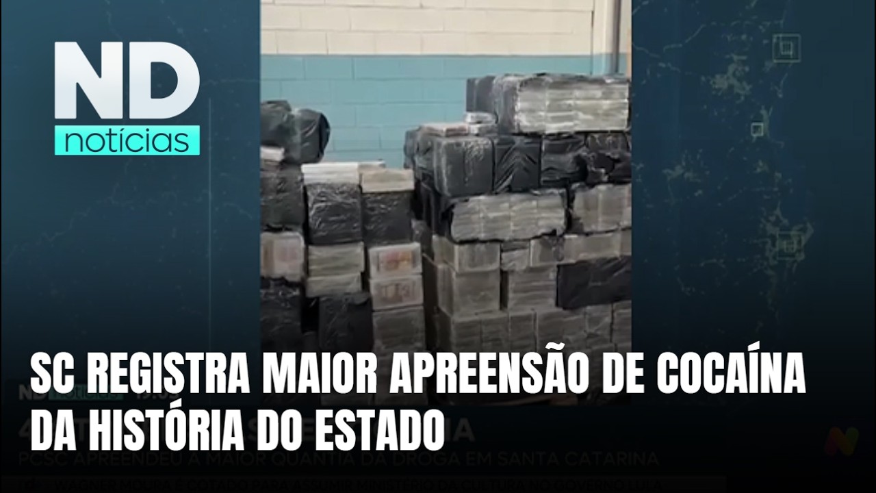 Maior apreensão de cocaína de SC reforça combate ao crime organizado