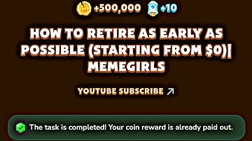 How To Retire As Early As Possible (Starting From $0)| MemeGirls YouTube Video Code