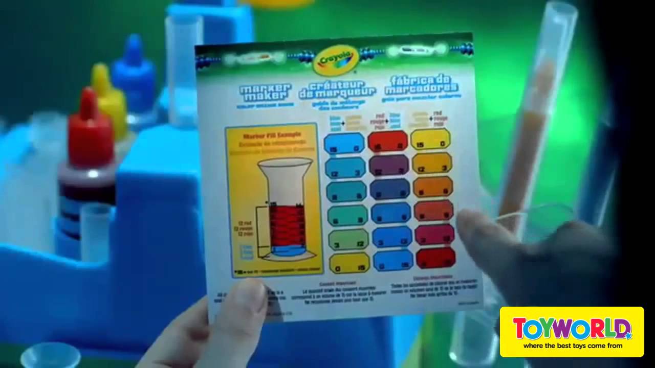 Crayola Marker Maker Color Mixing Chart