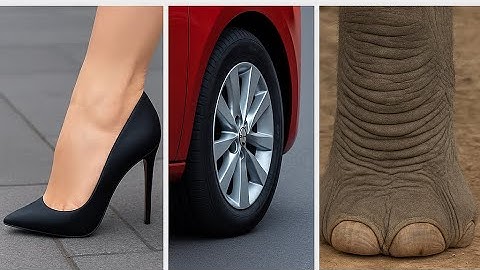 Ground Pressure: High Heels vs Car vs Elephant – Who Destroys the Ground More? 😱