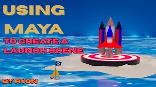 Spaceship Scene Created in Maya