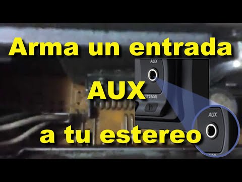 Como armar una Entrada AUX ( auxiliar ) para conectar un mp3, ipod y celular al estereo del auto @cristiansky