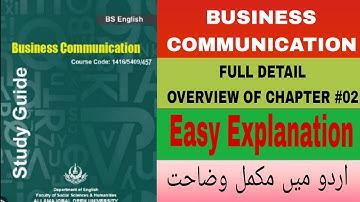 AIOU COURSE CODE 1416 CHAPTER # 02 FULL OVERVIEW  | Course code (1416/5409/457/9412)