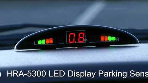 HRA-5300 LED Display Parking Sensors kit .avi