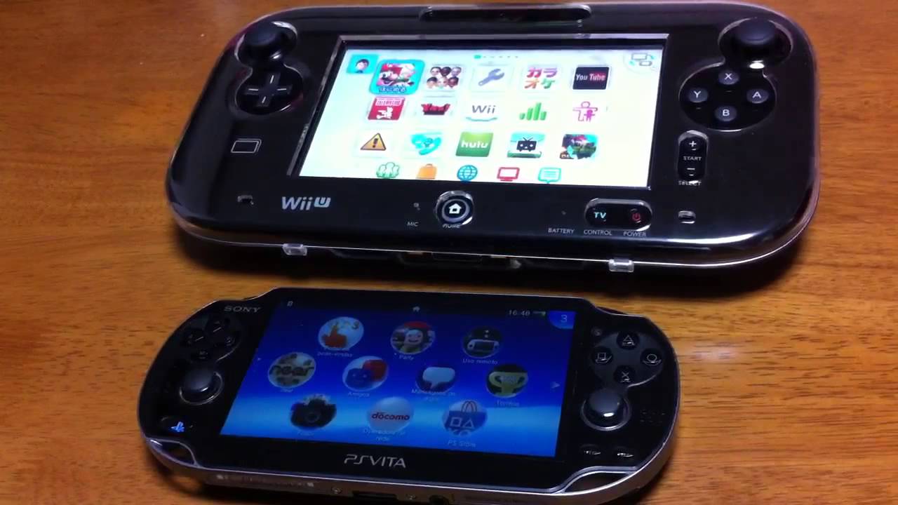 Wii U GAMEPAD E PS VITA VIDEO COMPARATIVO BY JUNIOR FERREIRA - YouTube