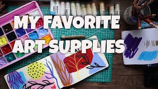 Art Supply Favorites - Art Supplies I Regularly Use - Swatching