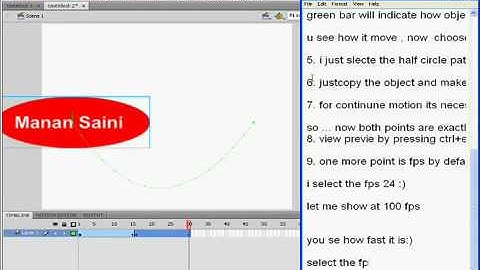 Flash cs4 tweens tutorials Part2  By Manan Saini