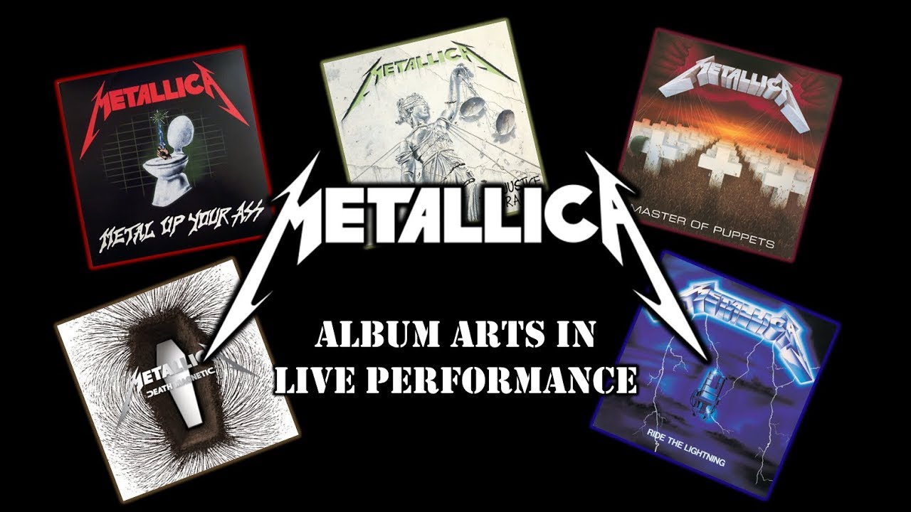 'METALLICA' Album arts in Live Performance - YouTube