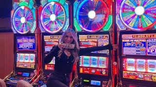 She Gambled On ALL OF THESE Wheel Of Fortune Slots At Circus Circus Casino In Vegas! screenshot 5