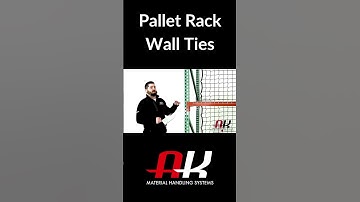 Pallet Rack Wall Ties Demonstration #akmhs #wallties #palletrack