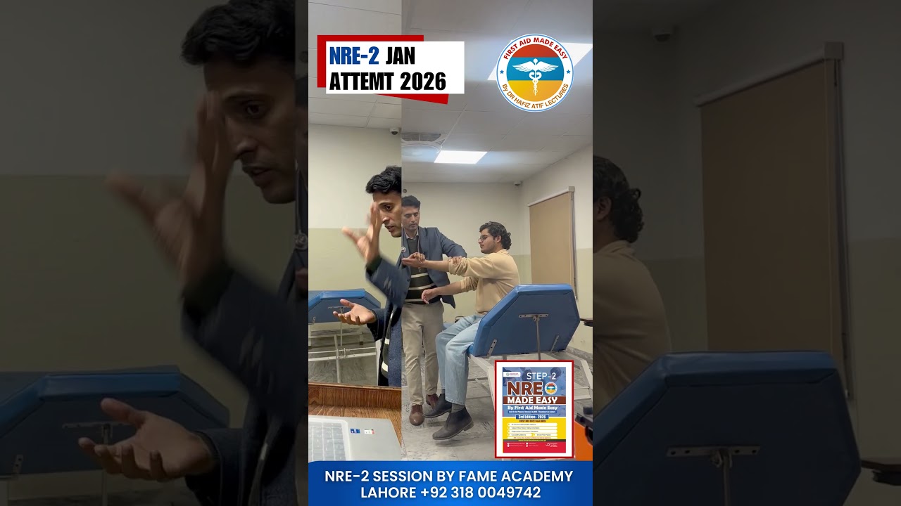 🚨 NRE-2 Session 2026 January Attempt by First Aid Made Easy Academy 🚨