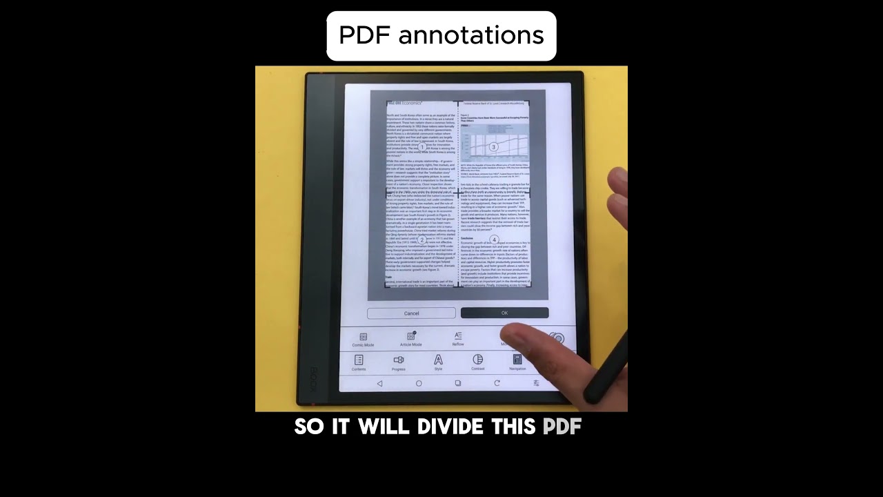 Annotate PDFs on Boox Note Air4 C! #shorts