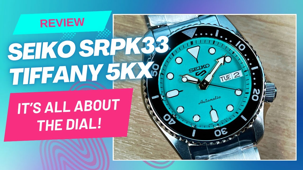 セイコーKS ティファニーダイヤル Seiko 5KX SRPK33K1 38mm - it's all about the Tiffany dial! - YouTube