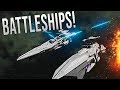 BATTLE CRUISER EPIC WARFARE! - Space Engineers Multi-Crew battle!