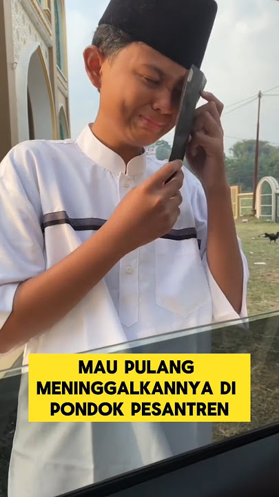 momen sedih ketika santri menangis saat ditinggal ibu dan ayah ‼️#sedih #santri #pesantren #nangis