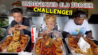UNDEFEATED 8LB BURGER CHALLENGE at Krave in Aliso Viejo, CA ft. SeongLife and Brandon #RainaisCrazy