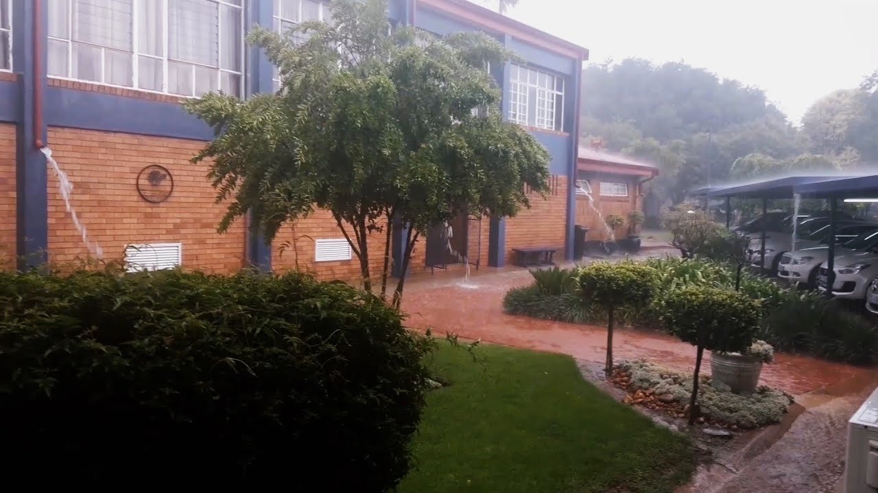 Heavy rain in Elardus Park in Pretoria