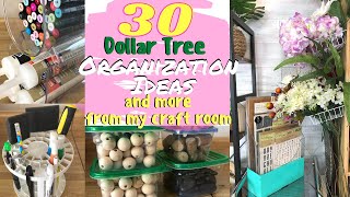 30 DOLLAR TREE ORGANIZATION IDEAS YOU WILL ACTUALLY USE & MORE | MY CRAFT ROOM ORGANIZATION