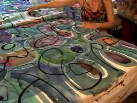 IRO Design Silk Painting Process