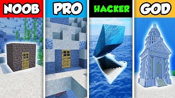 NOOB vs PRO vs HACKER vs GOD : FAMILY WATER SECRET BASE CHALLENGE in Minecraft! (Animation)