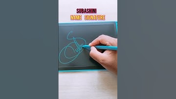 Subashini Name Signature 😍🥰 Comment your name for signature 😊
