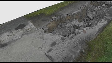 Houdini road collapse