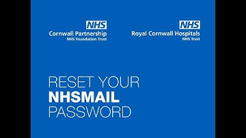 How to Reset Your NHSmail Password
